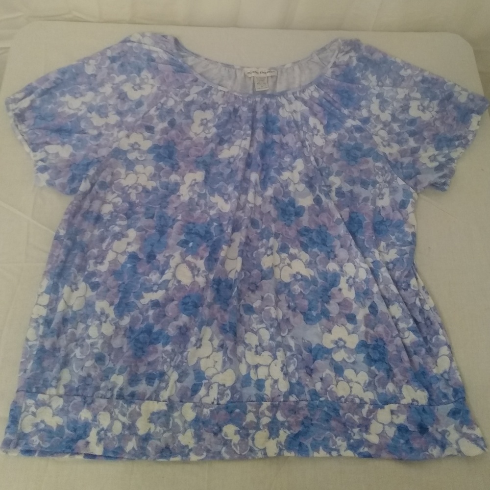 Cathy Daniels womens  purple/blue/white top